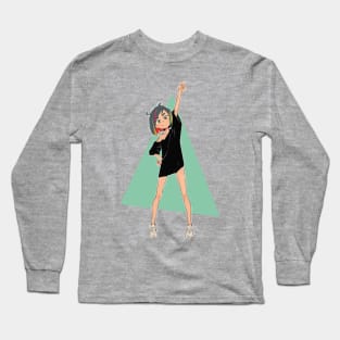 Triangle One-Piece Girl Long Sleeve T-Shirt